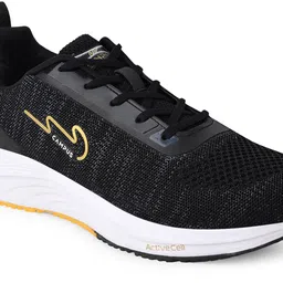 Campus Men Black Mesh Running Shoes image 5