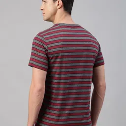 van heusen innerwear Van Heusen Striped Round Neck Cotton T-Shirt image 4