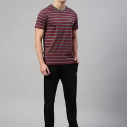 van heusen innerwear Van Heusen Striped Round Neck Cotton T-Shirt image 5