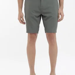 RARE RABBIT Men Trip-1 Regular Fit Mid-Rise Chino Shorts image 3