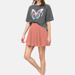 BAESD A-Line Skirt With Attached Shorts-picture-18