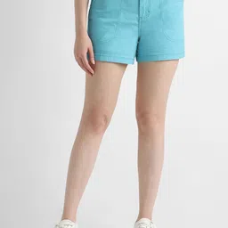 Lee Women Slim Fit Denim Shorts-picture-25