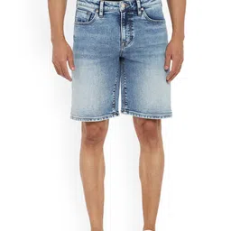 EVERBLUE Men Solid Stretchable Mid-Rise Shorts image 1