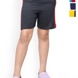 BAESD Girls Pack Of 4 Pure Cotton Hotpants Shorts-picture-26