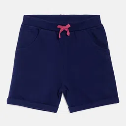 MINI KLUB Girls Navy Blue Organic Cotton Shorts-image-37