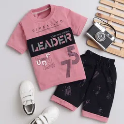 BAESD Boys Printed Pure Cotton T-Shirt With Shorts-picture-22