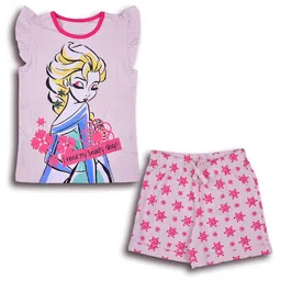 Wish Karo Kids Printed Cotton T-shirt with Shorts Clothing Set-picture-45