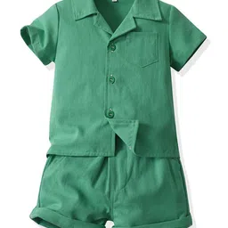StyleCast x Revolte Kids Cuban Collar Pure Cotton Shirt with Shorts-picture-11
