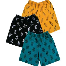IndiWeaves Girls Pack Of 3 Conversational Printed High-Rise Shorts-picture-22
