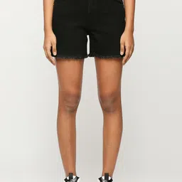 Pepe Jeans Women Regular Fit High-Rise Stretchable Denim Shorts-picture-44