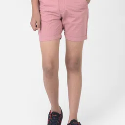 Crimsoune Club Boys Pink Slim Fit Shorts-picture-33