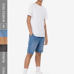 H&M Boys 3-Pack Denim Pull-On Shorts-picture-36