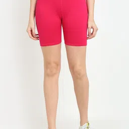 GRACIT Women Pink Cycling Sports Shorts-image-64