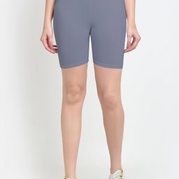 GRACIT Women Grey Cycling Sports Shorts-picture-36