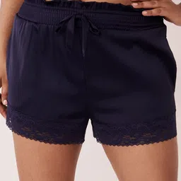 La Vie en Rose Women Blue Shorts-image-58