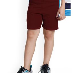BAESD Boys Pack Of 4 High-Rise Pure Cotton Shorts-picture-34