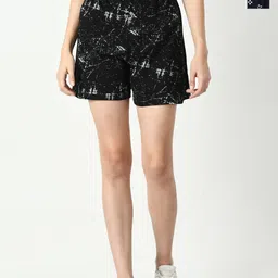 BAESD Women Pack of 2 Printed High-Rise Pure Cotton Shorts-picture-27