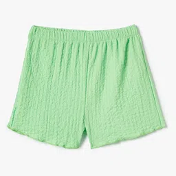 Koton Girls Striped Mid-Rise Shorts image 1