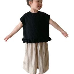 StyleCast x Revolte Girls Round Neck Top with Striped Capri-picture-13
