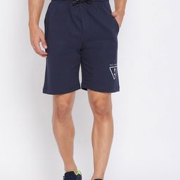 Wear Your Mind Men Navy Blue Mid-Rise Sports Shorts-picture-43