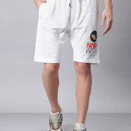 Free Authority Men Nasa Typography Printed Mid-Rise Shorts-picture-22