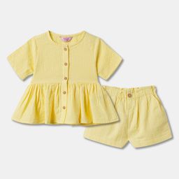 R&B Infants Girls Pure Cotton Top with Shorts-picture-38