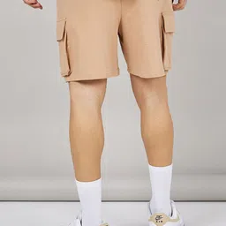 Styli Men Cotton Terry Relaxed Fit Cargo Shorts image 3