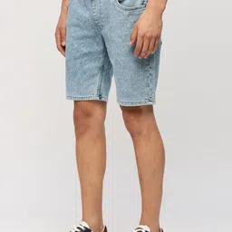 Pepe Jeans Men Washed Mid-Rise Denim Shorts image 4