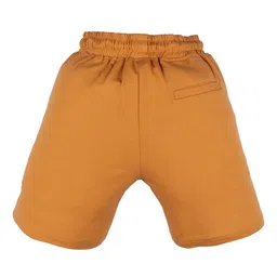 Status Quo Boys Mustard Typography Printed High-Rise Shorts image 4