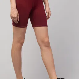Apraa & Parma Women Pink Ombre Slim Fit Cycling Sports Shorts image 4
