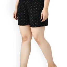 IndiWeaves Women Pack Of 5 Printed High-Rise Pure Cotton Shorts image 4