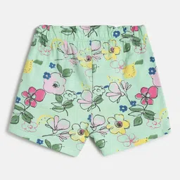 MINI KLUB Girls Multicoloured Floral Printed Regular Shorts image 4