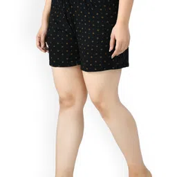 IndiWeaves Women Pack Of 4 Printed High-Rise Pure Cotton Shorts image 2