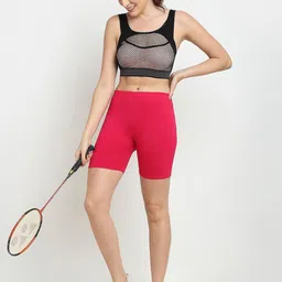 Jinfo Women Pack of 3 Cotton Sports Shorts image 5