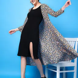 Cation Floral Printed Longline Shrug image 3