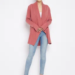 Hypernation Women Rust Longline Shrug image 4