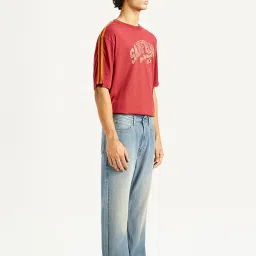 levi's Men's 565 Light Blue Loose Fit Mid Rise Jeans image 5