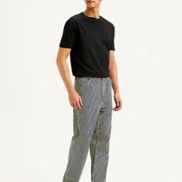 levi's Men's 568 Blue Loose Straight Fit Mid Rise Carpenter Jeans image 5