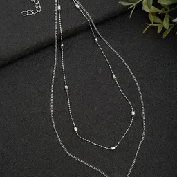YouBella Women Silver-Toned Necklace-picture-21