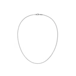Daniel Wellington Unisex Tide Mesh Silver Metal Necklace-image-14