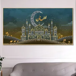 nestroots Blue & Brown Religious Canvas Wall Art-picture-15