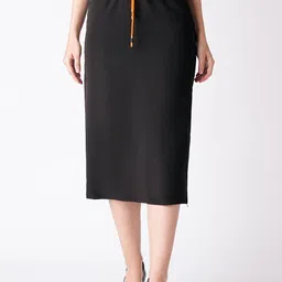 Globus Black Straight Midi Skirt-picture-11