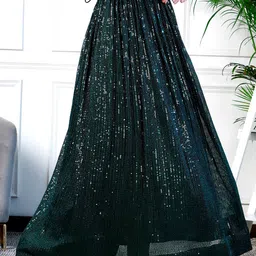 NEUDIS Embellished Maxi Flared Lehenga Skirt image 2