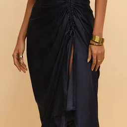 R.Y by Rishi and Vibhuti Pencil Drape Midi Skirt image 4