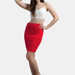 N-Gal Slim Fit Straight Pencil Skirt image 5