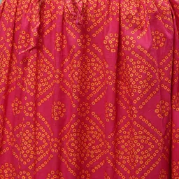 SOUNDARYA Bandhani Printed Flared Pure Cotton Maxi Skirt image 3