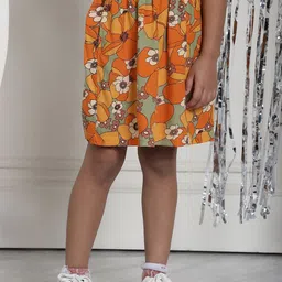 MINI & MING Girls Printed A-line Knee-Length Skirts-picture-16