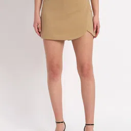 Zastraa Curved Hem Mini Skorts-picture-10