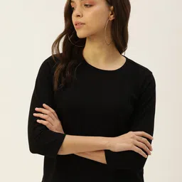 DressBerry Women Solid T-shirt image 3