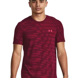 UNDER ARMOUR Seamless Ripple Short Sleeve Printed Slim-Fit T-Shirt-picture-24